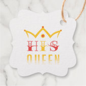 Seine Königin Geschenkanhänger (Rückseite)