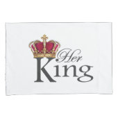 Seine Königin ihr König Kissenbezug (Vorderseite-Rechts)