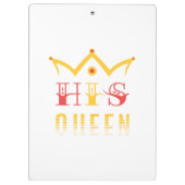 Seine Königin Klemmbrett (Rückseite)