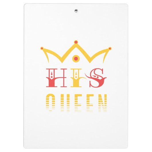 Seine Königin Klemmbrett (Rückseite)