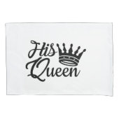Seine Königin Paare Single Pillowcase Kissenbezug (Vorderseite)