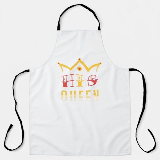 Seine Königin Schürze (Vorderseite)