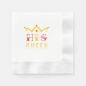 Seine Königin Serviette (Vorderseite)