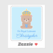 Seine Königlichkeit | Funny Niedlich Personalisier Aufkleber (Blatt)