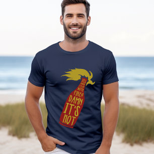 Seine Konna explodiert mit dem T - Shirt des Feuer