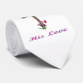Seine Liebe christlich über Neck Tie Krawatte (Gerollt)