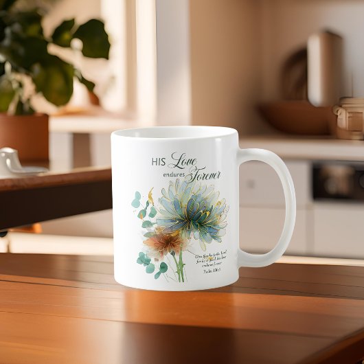 Seine Liebe dauert für immer Psalm 136 Scripture V Kaffeetasse