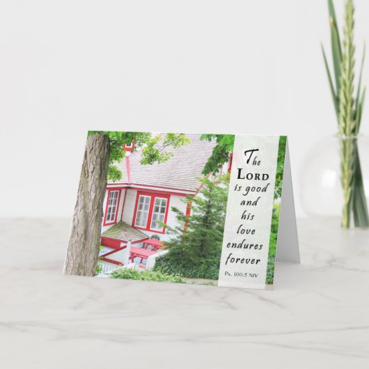 Seine Liebe dauert für immer - Scripterkarte Dankeskarte (Vorderseite)