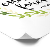 Seine Liebe hält für immer an Poster (Ecke)