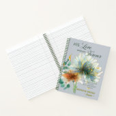 Seine Liebe hält für immer die Graue Schrift an Notizblock (Innenseite)