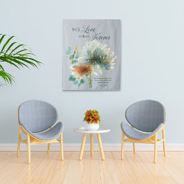 Seine Liebe hält für immer die Graue Schrift an Wandteppich