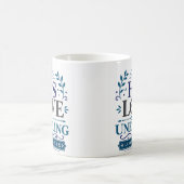 Seine Liebe ist unerschütterlich Christlicher Hoff Kaffeetasse (Mittel)