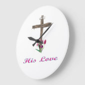 Seine Liebe Jesus Große Wanduhr (Winkel)