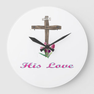 Seine Liebe Jesus Große Wanduhr