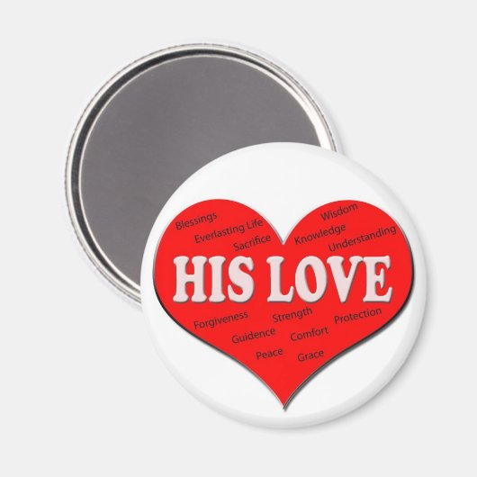 Seine Liebe Magnet (Vorderseite/Rückseite)