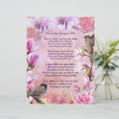 Seine Liebe Song zu mir Floralfarben (Stehend Vorderseite)
