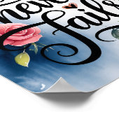 Seine Liebe Versage nie Christliche Wall Art Print Poster (Ecke)