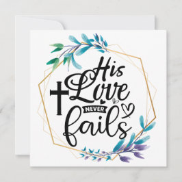 Seine Liebe Versage nie Dankeskarte