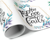 Seine Liebe Versage nie Geschenkpapier (Rolleneckpunkt)