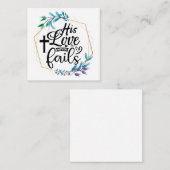 Seine Liebe Versage nie Mitteilungskarte (Vorne/Hinten)