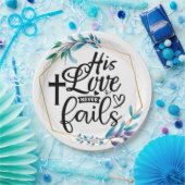 Seine Liebe Versage nie Pappteller (Party)