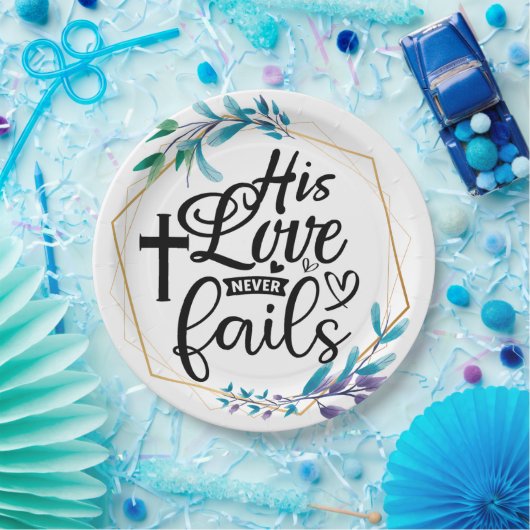 Seine Liebe Versage nie Pappteller (Party)