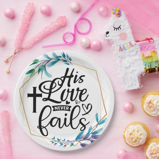 Seine Liebe Versage nie Pappteller (Party)