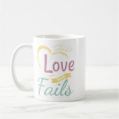 Seine Liebe Versage nie Shirt Kaffeetasse (Links)