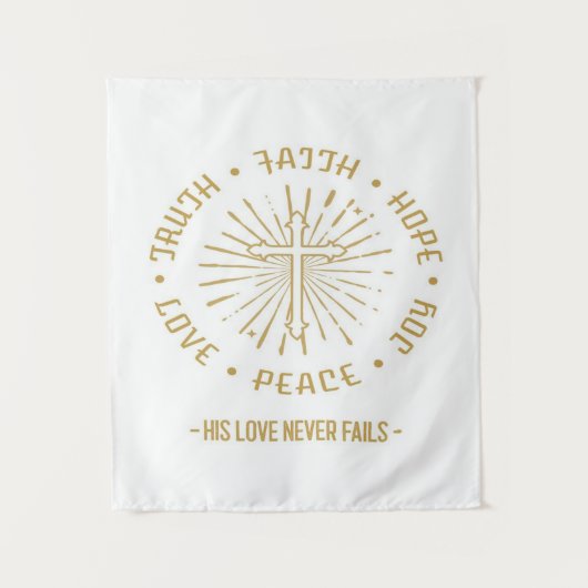 Seine Liebe versage nie Wandteppich (Vorderseite)