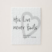 seine Liebe versage niemals, wenn er von einem Aug Puzzle (Vertikal)