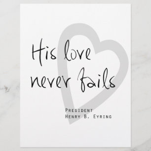 seine Liebe versagt nie henry b eyring lds Zitat