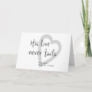 seine Liebe versagt nie henry b eyring lds Zitat Karte