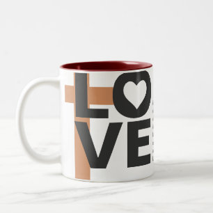 Seine Liebe versagt nie Tasse