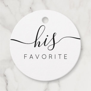 Seine Lieblings-С alligraphische Gefallen Geschenk Geschenkanhänger