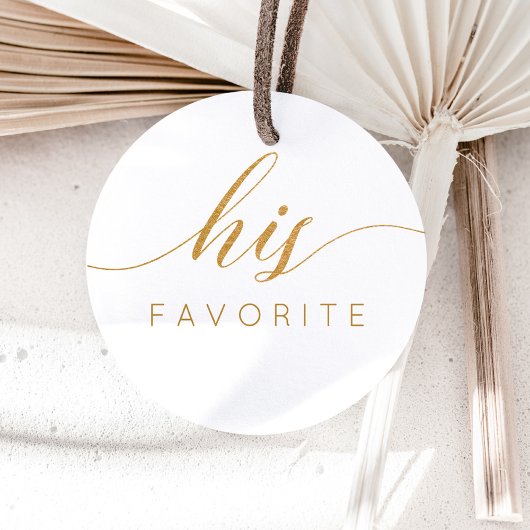 Seine Lieblings-Imitate Gold С alligraphisches Gef Runder Aufkleber