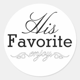 Seine Lieblings-Leckerei-Aufkleber Runder Aufkleber