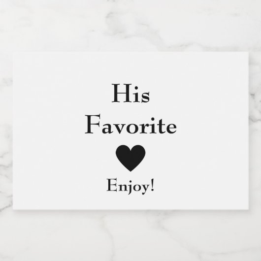 Seine liebste Gastgeschenk Hochzeit Alkoholflaschenetikett (Einzelnes Label)