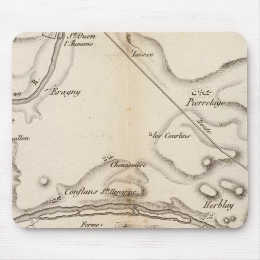 Seine, L'Oise Mousepad (Vorne)