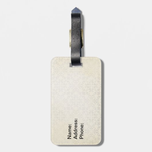 Seine Lordschaft Gepäckanhänger (Rückseite vertikal)