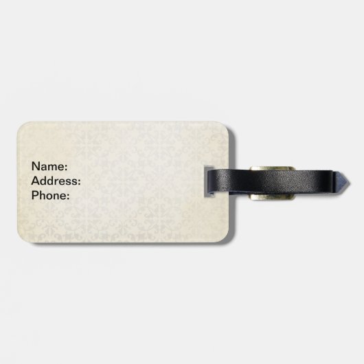 Seine Lordschaft Gepäckanhänger (Rückseite horizontal)