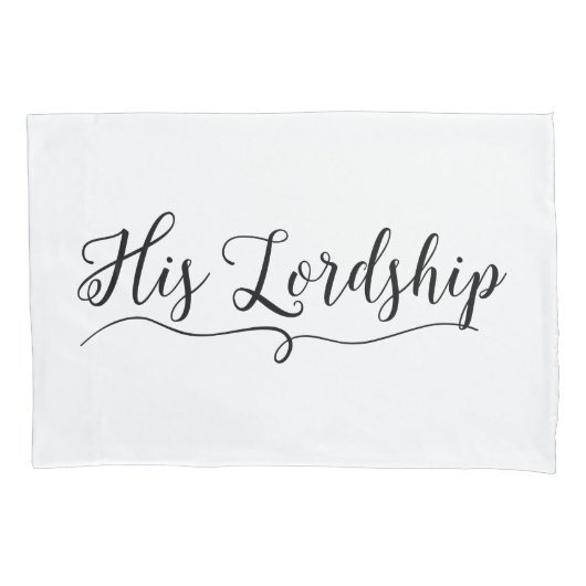 "SEINE LORDSHIP" KISSENBEZUG (Vorderseite)
