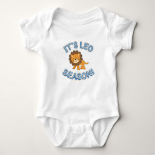 Seine Löwe-Jahreszeit! Baby-Bodysuit (blau) Baby Strampler