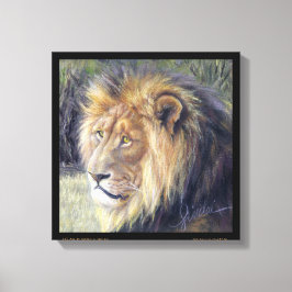 "Seine Majestät" 14" x 14" Leinenschrift Leinwanddruck