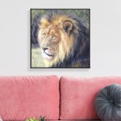 "Seine Majestät" 14" x 14" Leinenschrift Leinwanddruck (Insitu (Wohnzimmer))