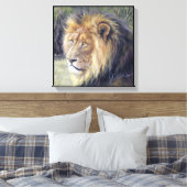 "Seine Majestät" 14" x 14" Leinenschrift Leinwanddruck (Insitu (Schlafzimmer))