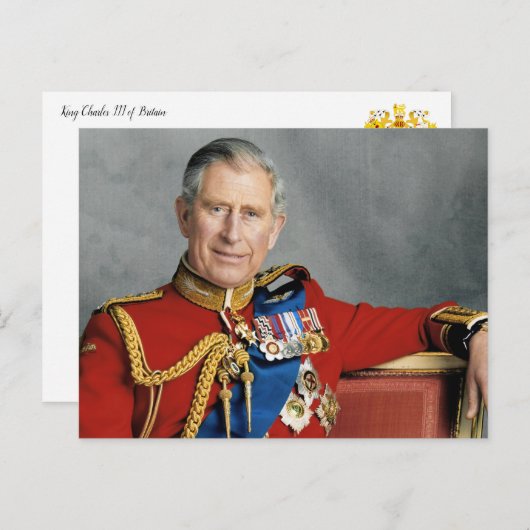 Seine Majestät Charles III Postcard Postkarte (Vorne/Hinten)
