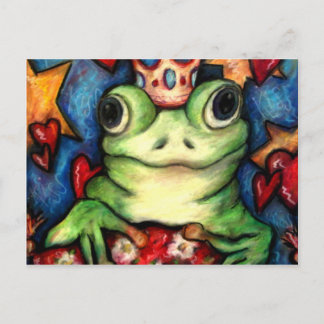 Seine Majestät der Froschprinz Postkarte