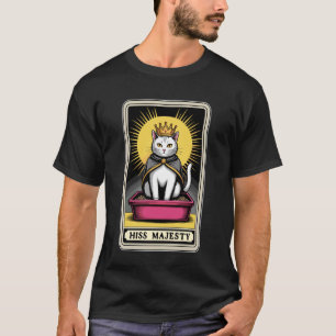 Seine Majestät Katze Tarot Karte Katzenklo Lustige T-Shirt