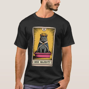 Seine Majestät Katze Tarot Karte Katzenklo Lustige T-Shirt