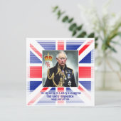 Seine Majestät König Charles III Einladung (Stehend Vorderseite)